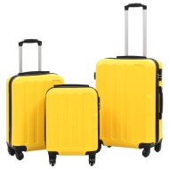 vidaXL Súprava 3 cestovných kufrov s tvrdým krytom žltá ABS - cena, porovnanie