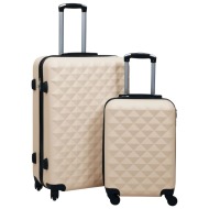 vidaXL Súprava cestovných kufrov s tvrdým krytom 2 ks zlatá ABS - cena, porovnanie
