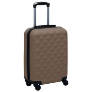 vidaXL Cestovný kufor s tvrdým krytom hnedý ABS - cena, porovnanie