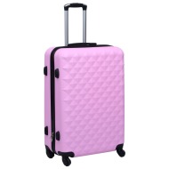 vidaXL Cestovný kufor s tvrdým krytom ružový ABS - cena, porovnanie