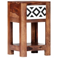 vidaXL Nočný stolík 30x30x50 cm masívne sheeshamové drevo