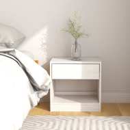 vidaXL Nočný stolík biely 40x31x40 cm borovicový masív - cena, porovnanie