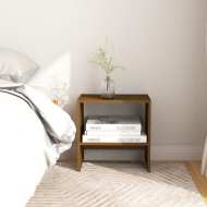 vidaXL Nočný stolík medovo-hnedý 40x30,5x40 cm borovicový masív - cena, porovnanie