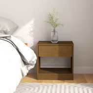 vidaXL Nočný stolík medovo-hnedý 40x31x40 cm borovicový masív - cena, porovnanie