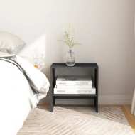 vidaXL Nočný stolík sivý 40x30,5x40 cm borovicový masív - cena, porovnanie