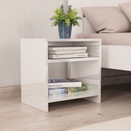 vidaXL Nočný stolík vysokoleský biely 40x30x40 cm drevotrieska - cena, porovnanie