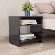 vidaXL  Nočný stolík vysokoleský čierny 40x30x40 cm drevotrieska - cena, porovnanie