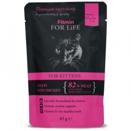 Fitmin Cat For Life pouch kitten chicken 85g