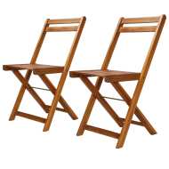 vidaXL Vonkajšie bistro stoličky 2 ks, akáciový masív - cena, porovnanie