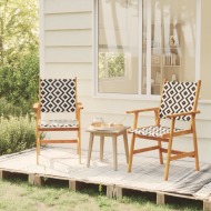 vidaXL Záhradné stoličky 2 ks masívne akáciové drevo - cena, porovnanie