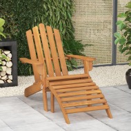 vidaXL Záhradná stolička Adirondack s podnožkou akáciové drevo - cena, porovnanie