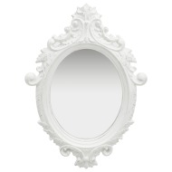 vidaXL Nástenné zrkadlo v zámockom štýle 56x76 cm biele - cena, porovnanie