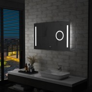 vidaXL Kúpeľňové LED nástenné zrkadlo s dotykovým snímačom 100x60 cm - cena, porovnanie