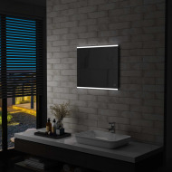 vidaXL Kúpeľňové LED nástenné zrkadlo s dotykovým snímačom 60x50 cm - cena, porovnanie