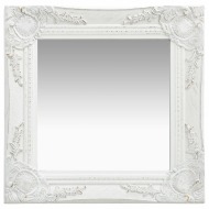 vidaXL Nástenné zrkadlo v barokovom štýle 40x40 cm biele - cena, porovnanie