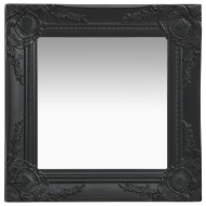 vidaXL Nástenné zrkadlo v barokovom štýle 40x40 cm čierne - cena, porovnanie