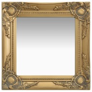 vidaXL Nástenné zrkadlo v barokovom štýle 40x40 cm zlaté - cena, porovnanie