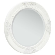 vidaXL Nástenné zrkadlo v barokovom štýle 50 cm biele - cena, porovnanie