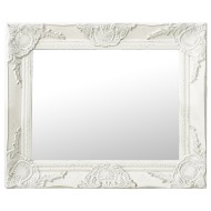 vidaXL Nástenné zrkadlo v barokovom štýle 50x40 cm biele - cena, porovnanie