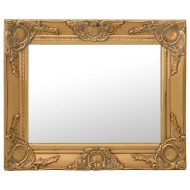 vidaXL Nástenné zrkadlo v barokovom štýle 50x40 cm zlaté - cena, porovnanie