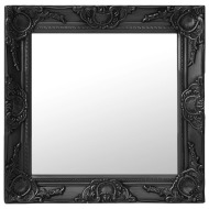 vidaXL Nástenné zrkadlo v barokovom štýle 50x50 cm čierne - cena, porovnanie
