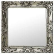 vidaXL Nástenné zrkadlo v barokovom štýle 50x50 cm strieborné - cena, porovnanie