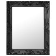 vidaXL Nástenné zrkadlo v barokovom štýle 50x60 cm čierne - cena, porovnanie