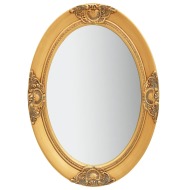 vidaXL Nástenné zrkadlo v barokovom štýle 50x70 cm zlaté - cena, porovnanie