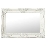 vidaXL Nástenné zrkadlo v barokovom štýle 60x40 cm biele - cena, porovnanie