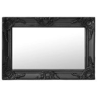 vidaXL Nástenné zrkadlo v barokovom štýle 60x40 cm čierne - cena, porovnanie