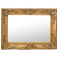 vidaXL Nástenné zrkadlo v barokovom štýle 60x40 cm zlaté - cena, porovnanie