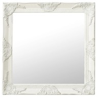 vidaXL Nástenné zrkadlo v barokovom štýle 60x60 cm biele - cena, porovnanie