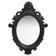 vidaXL Nástenné zrkadlo v zámockom štýle 56x76 cm čierne - cena, porovnanie