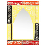 vidaXL Ručne maľované zrkadlo 40x55 cm mangovníkový masív - cena, porovnanie