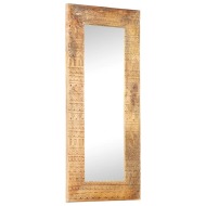 vidaXL Ručne vyrezávané zrkadlo 110x50x11 cm masívne mangovníkové drevo - cena, porovnanie