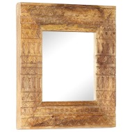 vidaXL Ručne vyrezávané zrkadlo 50x50x11 cm masívne mangovníkové drevo - cena, porovnanie