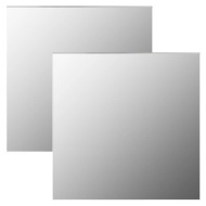 vidaXL Nástenné zrkadlá 2 ks 50x50 cm štvorcové sklenené - cena, porovnanie
