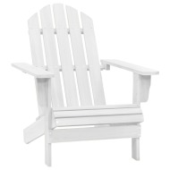 vidaXL Záhradné kreslo, drevo, biele - cena, porovnanie
