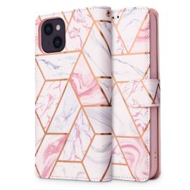TECH-PROTECT Pouzdro Marble ” iPhone e 13 růžové