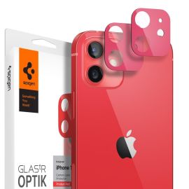 Spigen Glas tR Optik Lens iPhone 12 Mini 2P - Červené