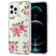 Spigen Cyrill Cecile silikonové iPhone 12 / 12 Pro - Pink Floral - cena, porovnanie