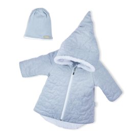 Nicol Zimný dojčenský kabátik s čiapočkou Kids Winter