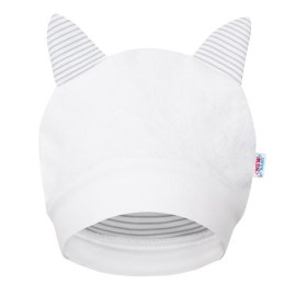 New Baby Luxusná detská zimná čiapočka s uškami Snowy collection