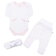New Baby 3-dielna bavlnená dojčenská súprava Lili - cena, porovnanie