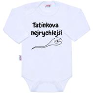 New Baby Body s potlačou Tatínkova nejrychlejší