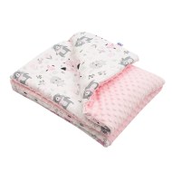 New Baby Detská deka z Minky s výplňou Medvedíkovia 80x102 cm - cena, porovnanie