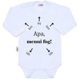 New Baby Body s potlačou Apa, menni fog!