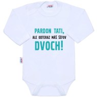 New Baby Body s potlačou Pardon tati,... máš šéfov dvoch! - cena, porovnanie