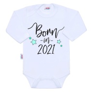 New Baby Body s potlačou Born in 2021 - cena, porovnanie