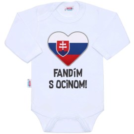 New Baby Body s potlačou Fandím s ocinom